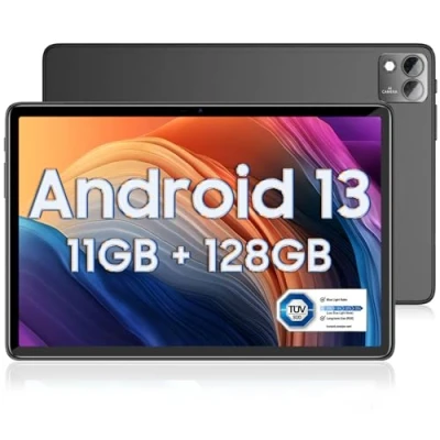 Image de DOOGEE T10S Tablette Android 13【2023】, 11GB + 128GB (TF 1TB) 10.1 Pouces, Unisoc T606 Tactile, 8.4mm Ultra Thin 6600mAh,8MP+5MP Widevine L1 Tablette, Dual 4G LTE /5G WiFi Noir
