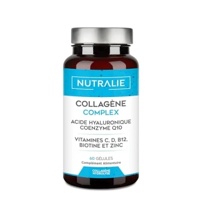 Image de Collagène Hydrolysé + Vitamines dans 60 Gélules NUTRALIE (Sans additifs)