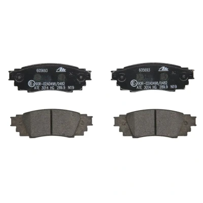 Image de ATE 13.0460 5693.2 Jeu de plaquettes frein non préparé pour indicateur d&#039;usure, sans contact du palpeur d&#039;usure intégré TOYOTA: C HR, RAV4 V