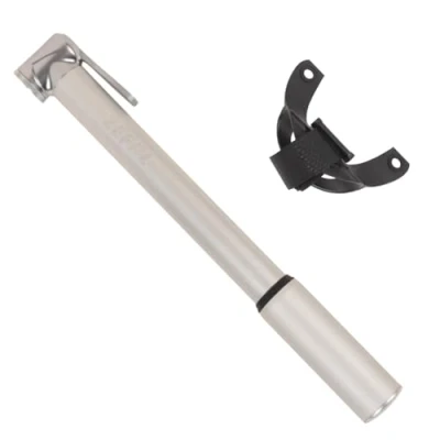 Image de ZEFAL Road Mini Pompe à Velo de Route Robuste et Légère Vélos Triathlon Argent, 230 mm, 8 Bar Pression, Schrader Presta