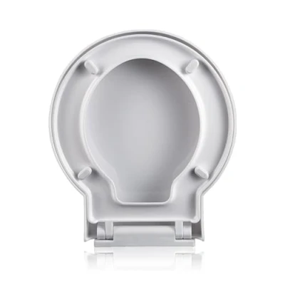 Image de Flipped Warmth Abattant WC Rond, Cuvette Toilette Lunette De avec Frein Chute, Fermeture en Douceur, Blanche,39 * 40cm