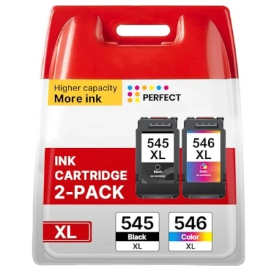 Image de PG 545XL CL 546XL Cartouches d&#039;encre Remplacement Cartouche pour Canon 545 546 XL TS3150 TS3350 MX495 TS3151 TR4551 TR4550 MG2550S MG3050 MG2950 Multifonction Imprimante