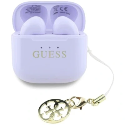 Image de CG Mobile Guess Casque TWS Glossy Effect Logo et charme classique imprimé (lavande)