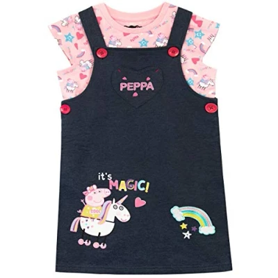 Image de Peppa Pig Robe Salopette Licorne Fille Multicolore 6 a 7 Ans