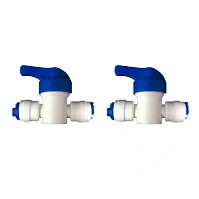 Image de The Water Filter Men Lot de 2 robinets en Ligne pour système Filtre à Osmose Inverse réfrigérateurs congélateurs LDPE 1/4&quot;