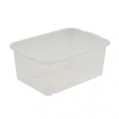 Image de keeeper Boîte de Rangement Plastique Solide (PP), 2,8 L, 25 x 17 10 cm, Wilma, Nature/Transparent