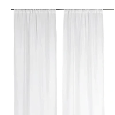 Image de Linder Vitrage uni Polyester Ecru 180 x 45 cm