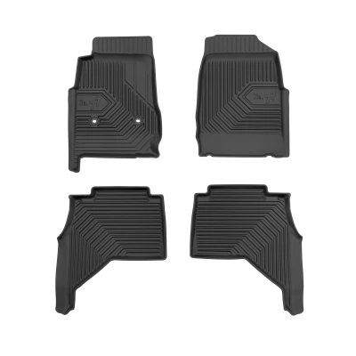 Image de FROGUM No. 77 77426153 Ensemble de tapis sol Caoutchouc avant et arrière 4 noir Sur mesure ISUZU: D Max II Pick up
