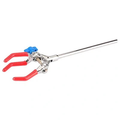 Image de Labasics 3 Griffe Pinces de Laboratoire, Robuste Prong Réglable, Multifonction Pince Style Doigt Laboratoire avec Tige 18 cm, Swivel Clamp pour Une Utilisation en