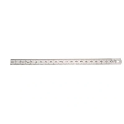 Image de HELIOS PREISSER Stahlmaßstab Biegsam EG Prüfzeichen Genauigkeit II 046022 200 x 13 0,5 mm