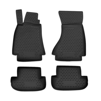 Image de OMAC 3D Tapis de Sol Compatible avec Audi A4 B8 Berline Break Allroad 2007 16 TPE Noir
