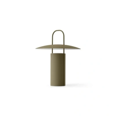Image de Audo Copenhagen Ray lampe table LED, portable, vert poussière