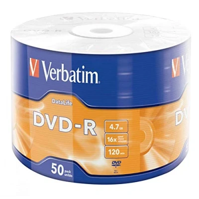 Image de Verbatim DVD R Data Life 4.7GB 16X Matt Siver sur