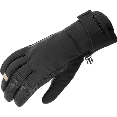 Image de Salomon Qst Gore Tex Gants Unisexe, Contre Les Intempéries, pour la Course à Pied, Randonnée et Marche, Noir, XS