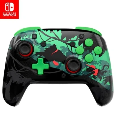 Image de Turtle Beach Rematch Donkey Kong Manette sans fil sous licence officielle de Nintendo w/lenticulaire et batterie rechargeable. Bouton C indisponible pour Switch 2