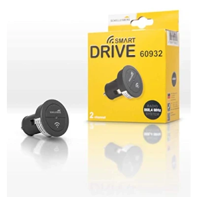 Image de Schellenberg 60932 Émetteur allume cigare pour motorisation porte de garage Smart Drive, à 2 canaux 868,4 MHz, Anthracite