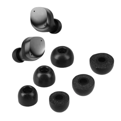Image de kwmobile 6X Embout Compatible avec Sennheiser Momentum True Wireless 3 Embouts de Rechange en Mousse pour Écouteurs Tailles S M L Noir