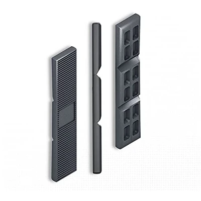 Image de DOJA BARCELONA Cales de Vitrage 5mm Noire 100 Pcs Blocs d&#039;Écartement en Plastique, Entretoise Polypropylene Plaques d&#039;Espacement avec Points Rupture pour Rangement, Équilibrage...