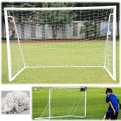 Image de Filet But De Foot 3X2,Filet Cage Foot,Filet But,Filet Football Durable Rechange pour Cadre Poteau Taille Originale (8 X 6 Ft)