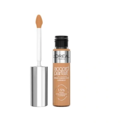 Image de L&#039;Oréal Paris Sérum Correcteur Lumineux Corrige les Cernes &amp; Hydrate Formule à l&#039;Acide Hyaluronique Caféine Accord Parfait Teinte : 8N 11 ml