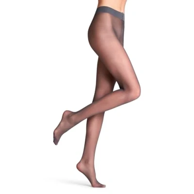 Image de FALKE Matt Deluxe 20 DEN W TI transparents unis 1 paire, Collants Femme, Gris (Graphite 3146), M