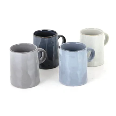 Image de Barbary &amp; Oak BO874015 Lot de 4 tasses Relic Glaze réactive en grès