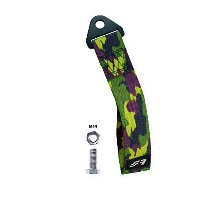 Image de Simoni Racing Sangle de Remorquage Camo Vert max. 3000kg Longueur 28cm