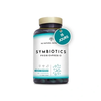 Image de Probiotique Flore Intestinale avec inuline pour une efficacité maximale. Ferments Lactiques. Lactobacillus rhamnosus. 40 Milliards de Bactéries UFC/jour. 6 souches. 60 Capsules. N2 Natural Nutrition