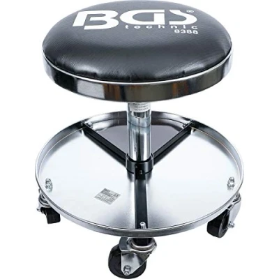 Image de BGS 8388 Tabouret d&#039;atelier avec 5 rouleaux Ø 360 mm