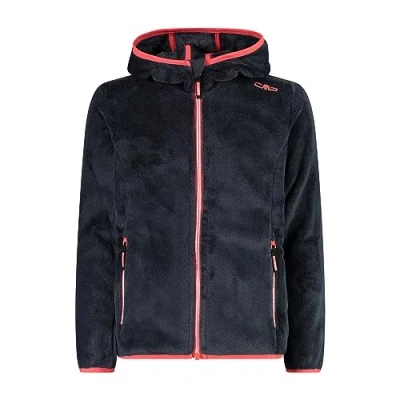Image de CMP Veste Kid G à capuche fixe, Titane Rouge Fluo, 110