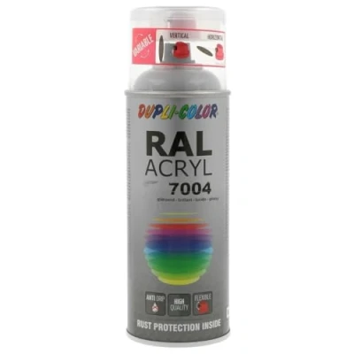 Image de DUPLI COLOR 710247 Vernis / laque RAL aérosol 7004 RUST STOP IRON MICA DB 702 aluminium grey medium 400 ml
