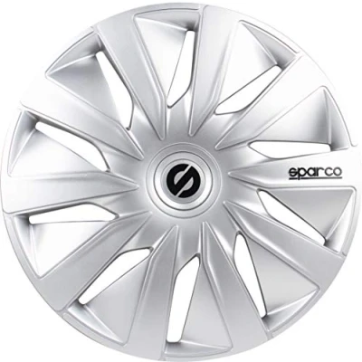 Image de SPARCO SPC1690SV Enjoliveur Lazio, Argent, Set de 4, 16&quot;