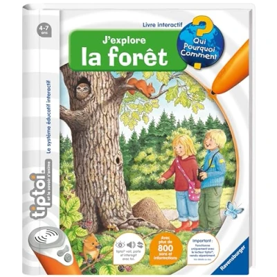 Image de Ravensburger tiptoi® Livre interactif Je découvre la forêt Jeu éducatif électronique, sans écran A partir de 4 ans version française 13099005