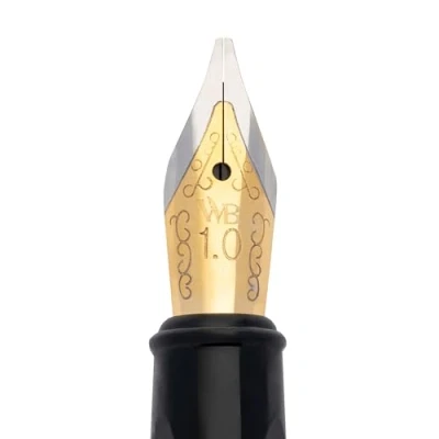 Image de Erudite Broad Nib (Black section Gold trim) 1pc Poly bag packaging