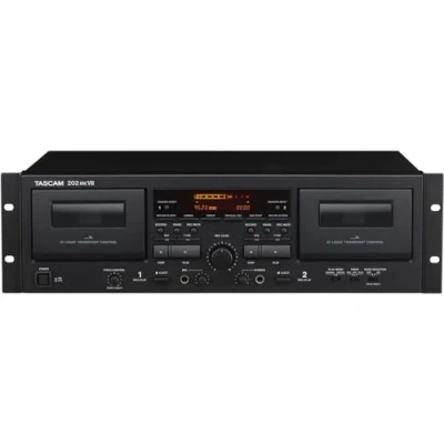 Image de Tascam 202MLVII Plateau double cassette avec sortie USB, noir, 202MKVII