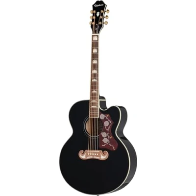 Image de Epiphone EJ 200SCE Guitare Electro Acoustique Noir