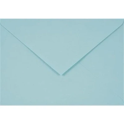 Image de Netuno 100 enveloppes bleues claires C6 114x162mm 115g Sirio Color Celeste élégantes rabat pointu colorées pour mariage anniversaire baptême Noël invitations cartes de voeux