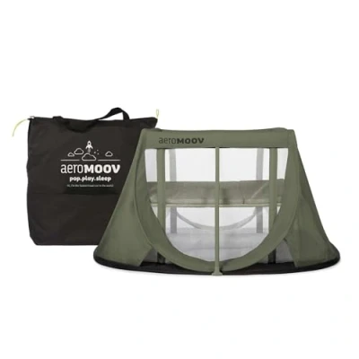 Image de AeroMoov Lit de Voyage Instant Léger et Solide Niveau Intermédiaire 2 Secondes Seulement Green Moss
