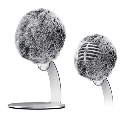 Image de Compatible avec Shure MV5 Bonnette Micro en Fourrure Artificielle Microphone Filtre Anti pop Professionel pour réduire bruit Numérique par YOUSHARES