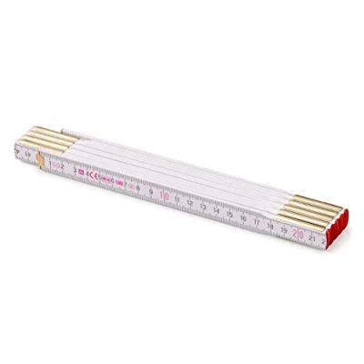 Image de Metrie™ 1x Règle Pliante en Bois de 2 m long, graduée avec Graduation duplex Fabriqué dans EU (1, PROFI)