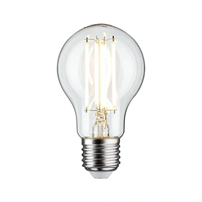 Image de Paulmann 28619 Ampoule LED à Filament GL 9 W Lampe Classique Claire 2700 K Blanc Chaud E27, Verre, Transparent