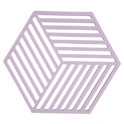 Image de Zone Denmark Dessous De Plat Hexagon en Silicone Design GéoméTrique Moderne Résistant À 250C Lave Vaisselle Dimensions 16 x 14 0,9 cm Lupin