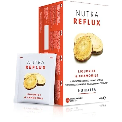 Image de NUTRAREFLUX thé contre le reflux acide Digest Tea Favorise la digestion dans l’estomac Contient de l’orme glissant et du fenouil 120 sachets Nutra Tisane (6 paquets)