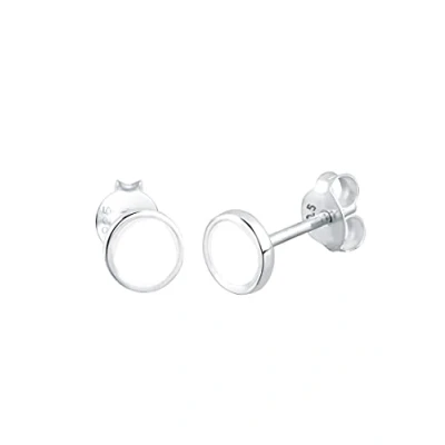 Image de Elli Basic GEO Boucles d&#039;oreilles, Femme, Taille: One Size, White