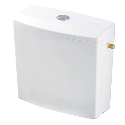Image de Wirquin 50720024 Réservoir d&#039;eau pour wc Iseo clean bas apparent en plastique avec kit de chasse complet économie d&#039;eau, blanc