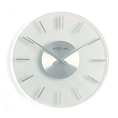 Image de NeXtime 2632 Stripe Horloge Verre Blanc