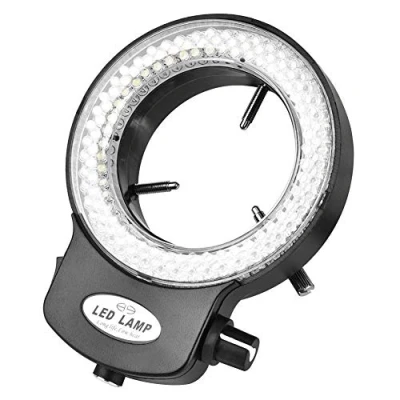 Image de Dpofirs 140PCS LED Ring Light Lamp for Stereo Microscope, Microscope Camera 144 Beads Source Brightness Adjustable Lamp, with Adapter(Noir)