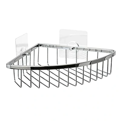 Image de Tatay Étagère de Douche Rinconera Krom, 2 hauteurs, 100% Inoxydable, en Laiton Brass, Design Fonctionnel, 5 Ans Garantie Kit Quick &amp; Fix Inclus. Dimensions : 20 x cm.