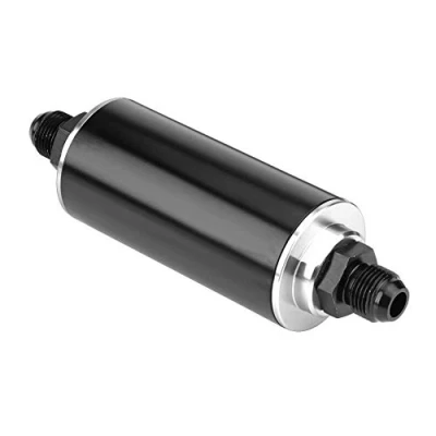 Image de KSTE Universal 100 Micron AN6 Aluminium High Flow Fuel Inline Essence Filtre for voitures Camion Noir