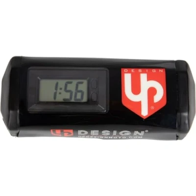 Image de UP Design Mousse De Guidon sans Barre Noir Compteur D&#039;heure &amp; Horloge intégré
